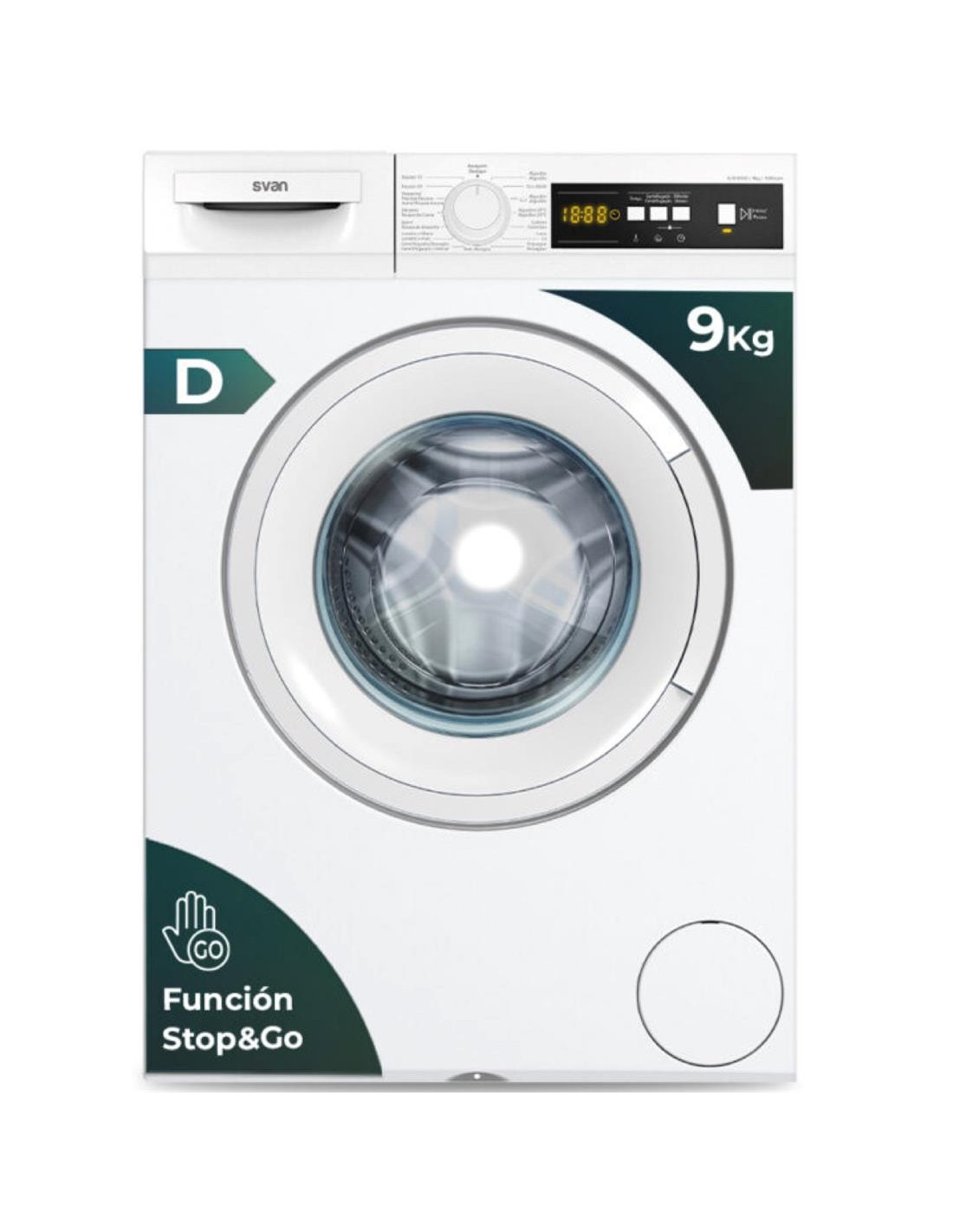 Svan SL9100DD Lavadora Carga Frontal 9KG 1000RPM