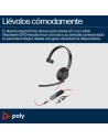 POLY Auriculares Blackwire 5210 monaural USB-C + conector de 3,5 mm + adaptador USB-C/A (paquete)