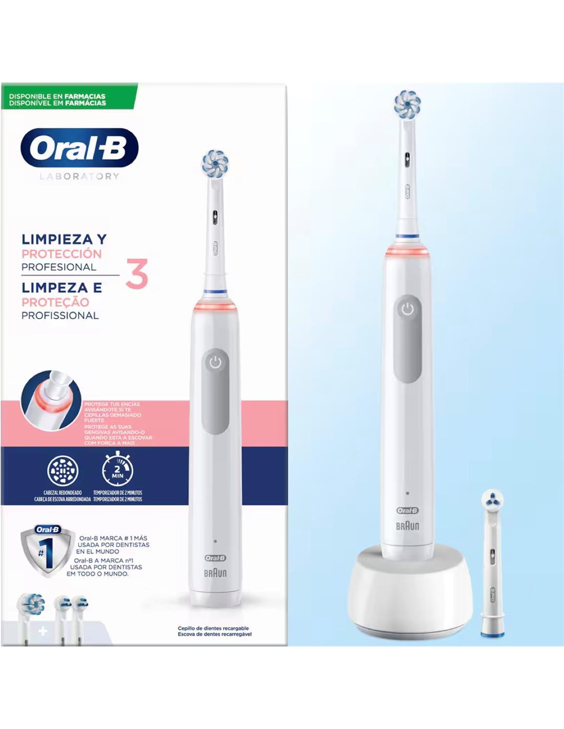 Braun Oral B Cepillo ElÃ©ctrico Profesional 3 Laboratory Blanco (D505.533.3)