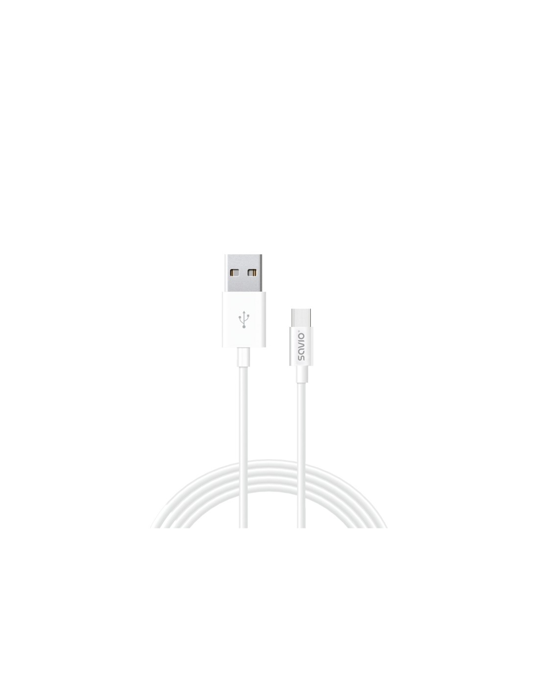 Savio CL-125 cable USB USB 2.0 1 m USB A USB C Blanco