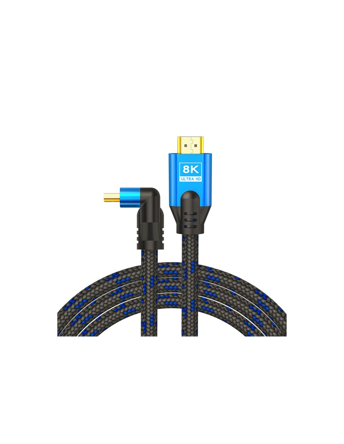 Savio CL-147 Kabel HDMI v2.1, ktowy,1.8m, mied, oplot baweniany, metalowe wtyczki cable HDMI 1,8 m HDMI tipo A (EstÃ¡ndar) Negro