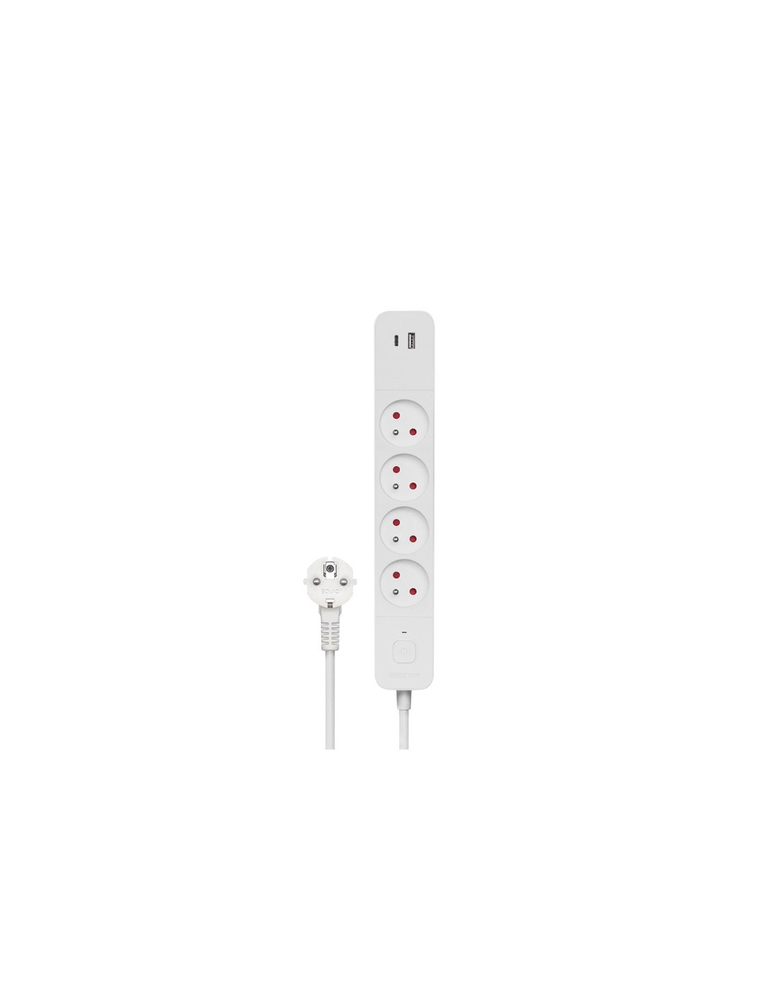Savio LZ-114 4 salidas AC Tipo E 1,5 m 2 3680 W Blanco