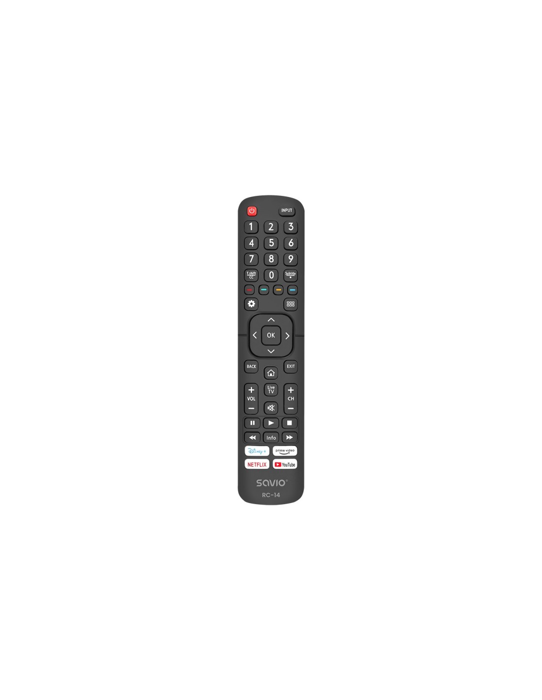 Savio RC-14 Universal remote control/replacement for HISENSE SMART TV mando a distancia IR inalámbrico TV, Sintonizador de TV B