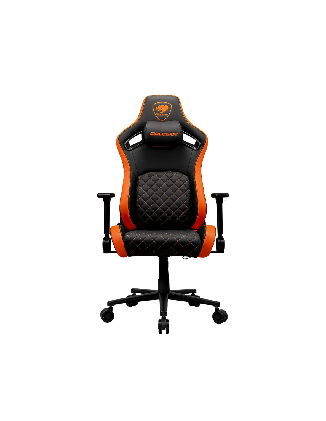 COUGAR Gaming CGR-DFL Silla para videojuegos de PC Asiento acolchado tapizado Negro, Naranja