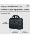 HP Bolsa para portÃ¡til de 14 pulgadas Travel Plus 15L