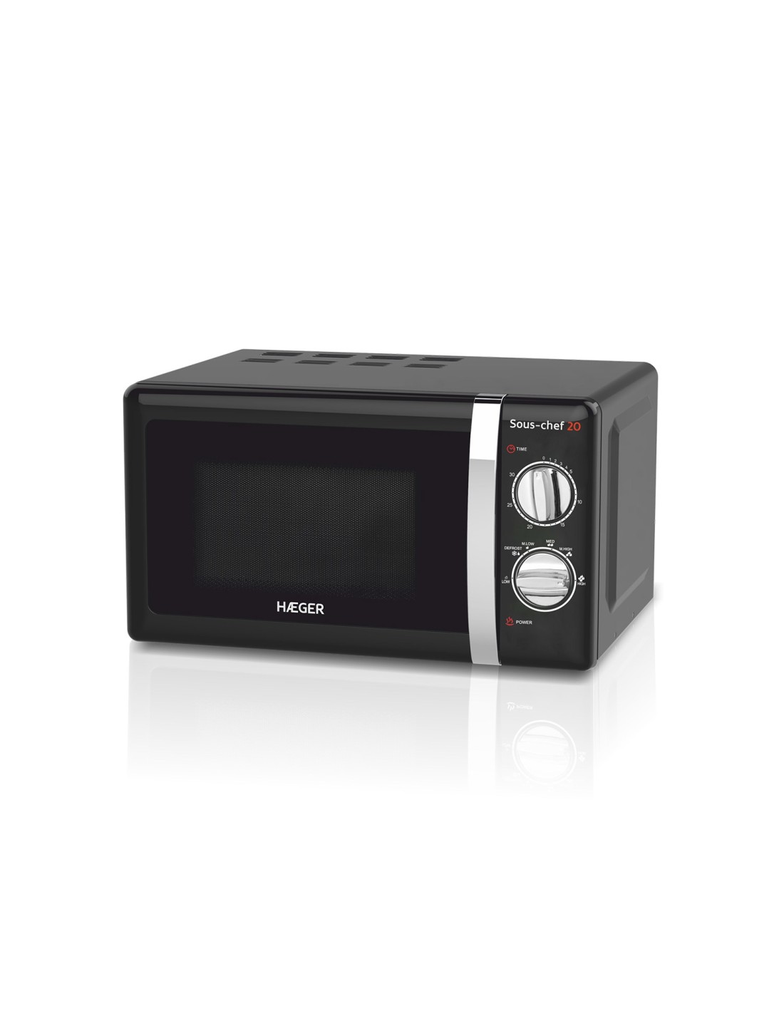 Haeger MW-70B.007A microondas Encimera Solo microondas 20 L 1150 W Negro