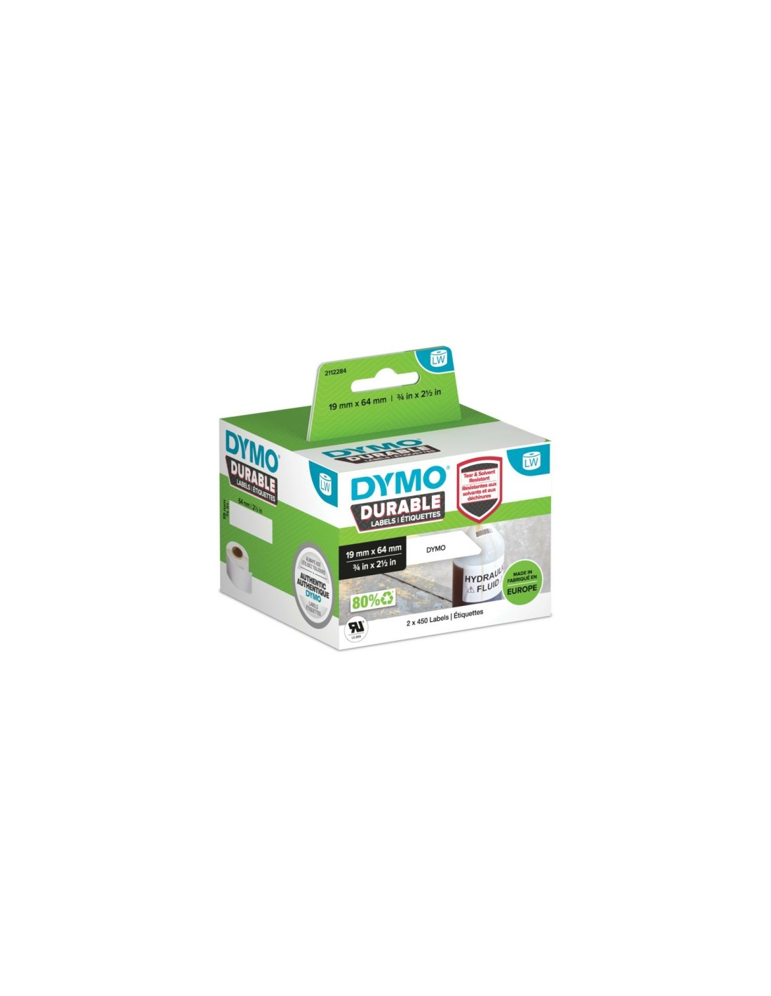 DYMO 2112284 etiqueta de impresora Blanco Etiqueta para impresora autoadhesiva