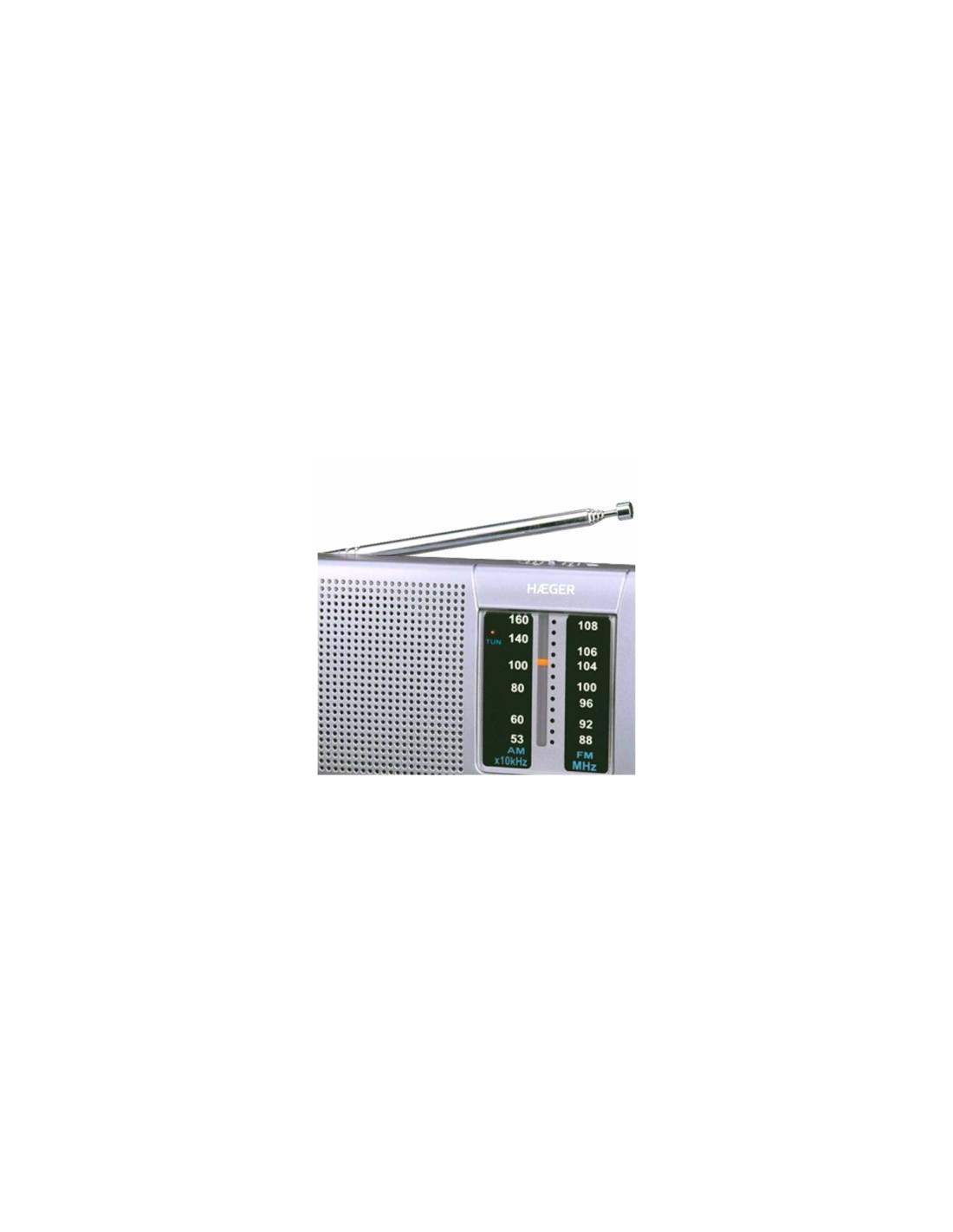 Haeger PR-BIB.001A radio PortÃ¡til Digital Plata