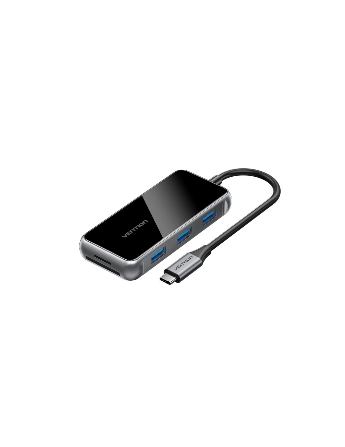 Vention Docking USB Tipo-C TFMHB/ 1xHDMI/ 3xUSB/ 1xUSB Tipo-C PD/ 1xLector Tarjetas SD y MicroSD/ Gris
