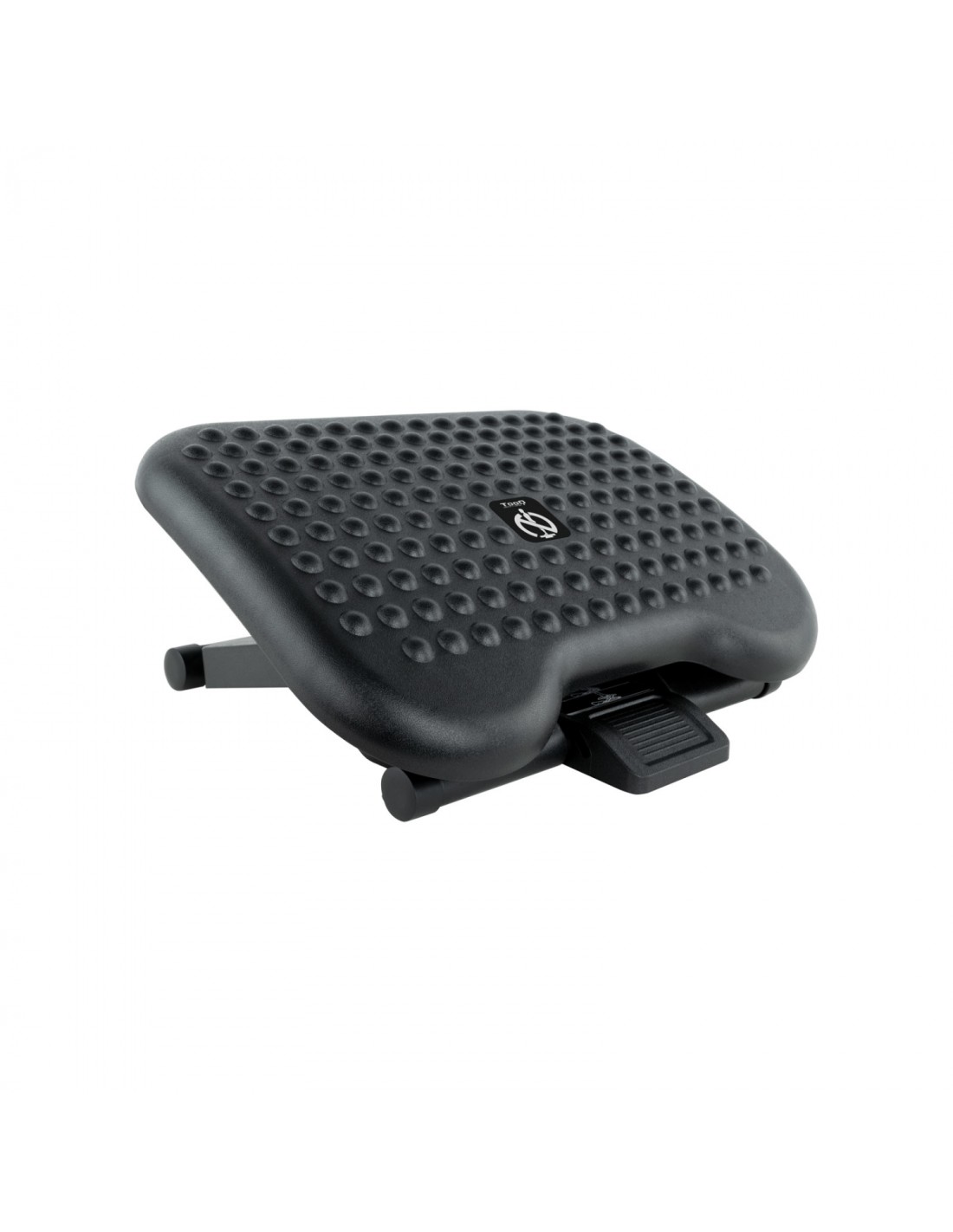 TooQ ReposapiÃ©s Ajustable en Altura e InclinaciÃ³n, Negro