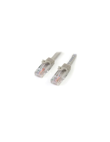 StarTech.com Cable de 2m Gris de Red Fast Ethernet Cat5e RJ45 sin Enganche - Cable Patch Snagless