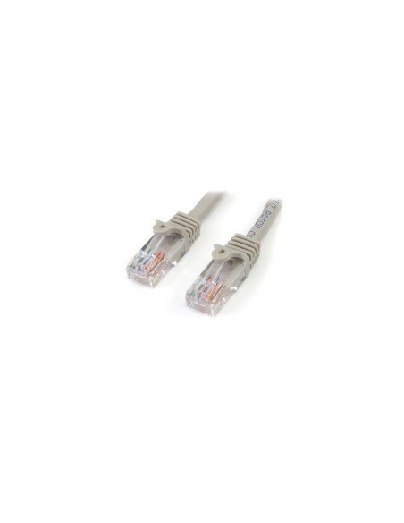 StarTech.com Cable de 2m Gris de Red Fast Ethernet Cat5e RJ45 sin Enganche - Cable Patch Snagless