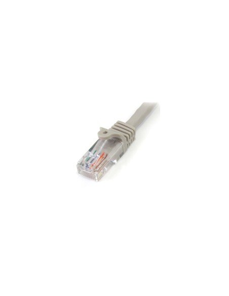 StarTech.com Cable de 2m Gris de Red Fast Ethernet Cat5e RJ45 sin Enganche - Cable Patch Snagless