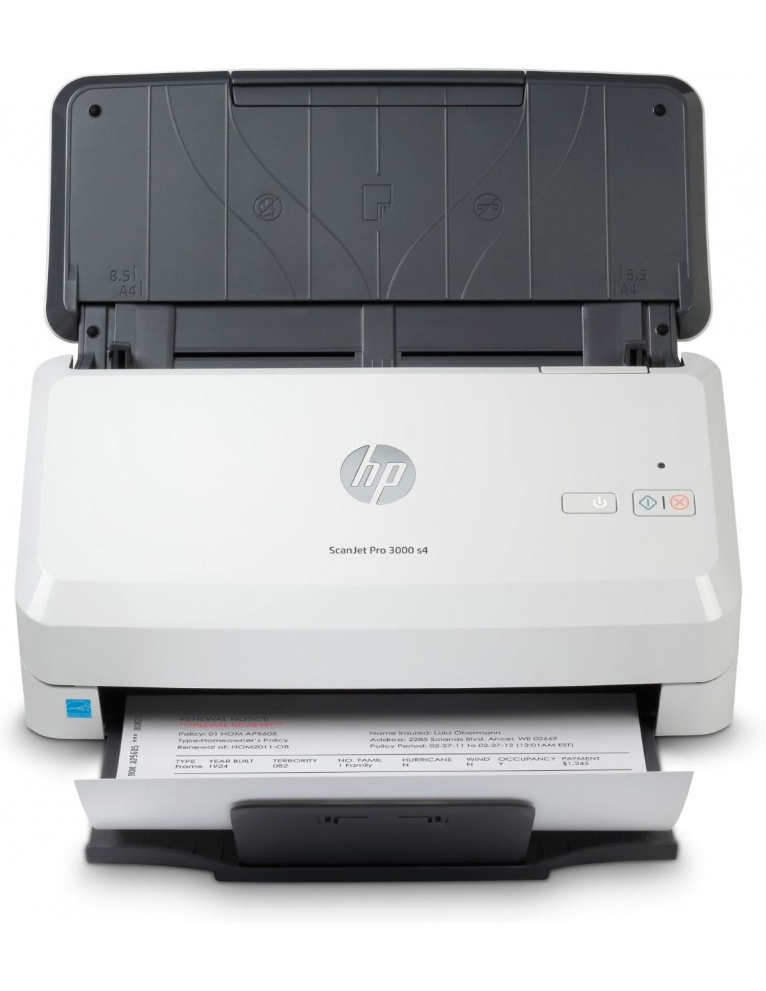 HP Scanjet Pro 3000 s4 EscÃ¡ner alimentado con hojas 600 x 600 DPI A4 Negro, Blanco