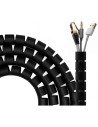 ORGANIZADOR DE CABLE AISENS FLEXIBLE 25MM 2M BLACK
