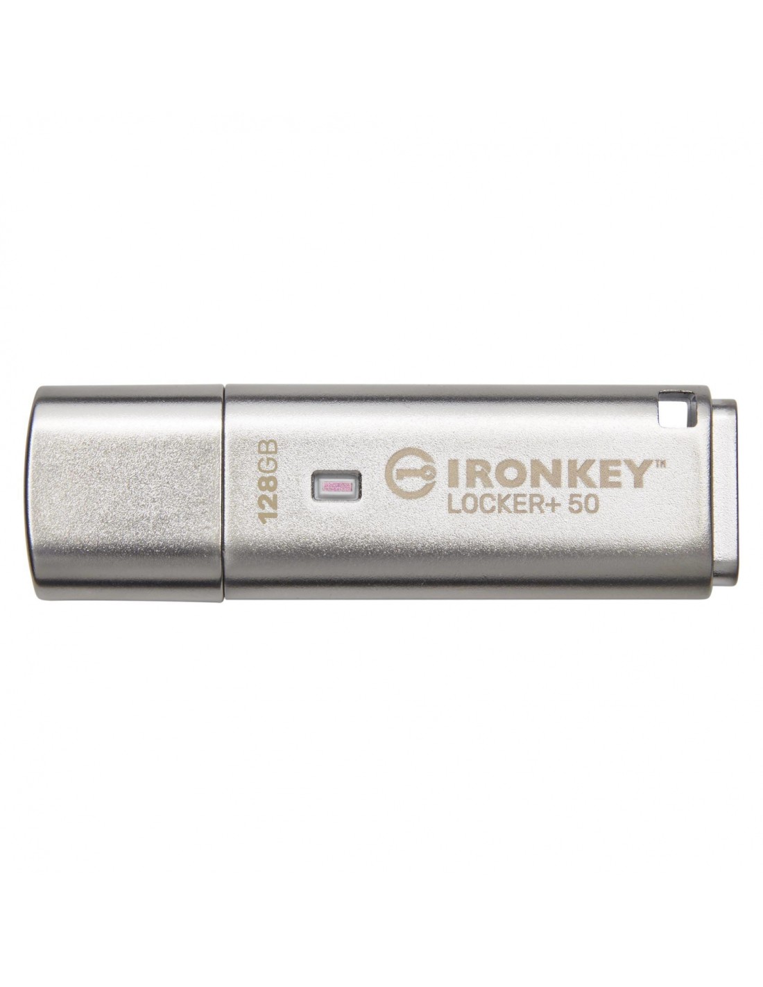 Kingston Technology IronKey Locker+ 50 unidad flash USB 128 GB USB tipo A 3.2 Gen 1 (3.1 Gen 1) Plata