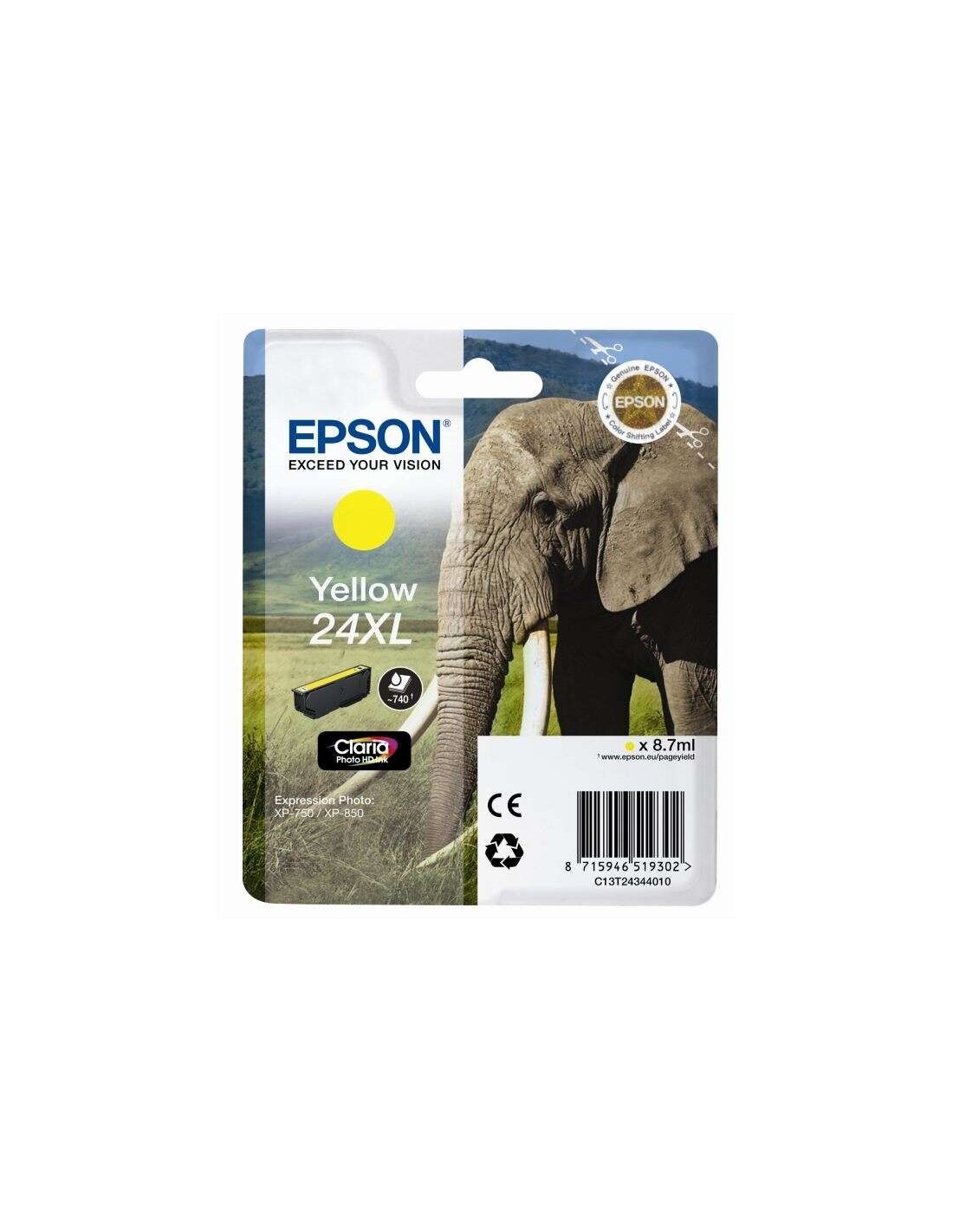 TINTA EPSON C13T24344012 T2434 YELLOW 24XL