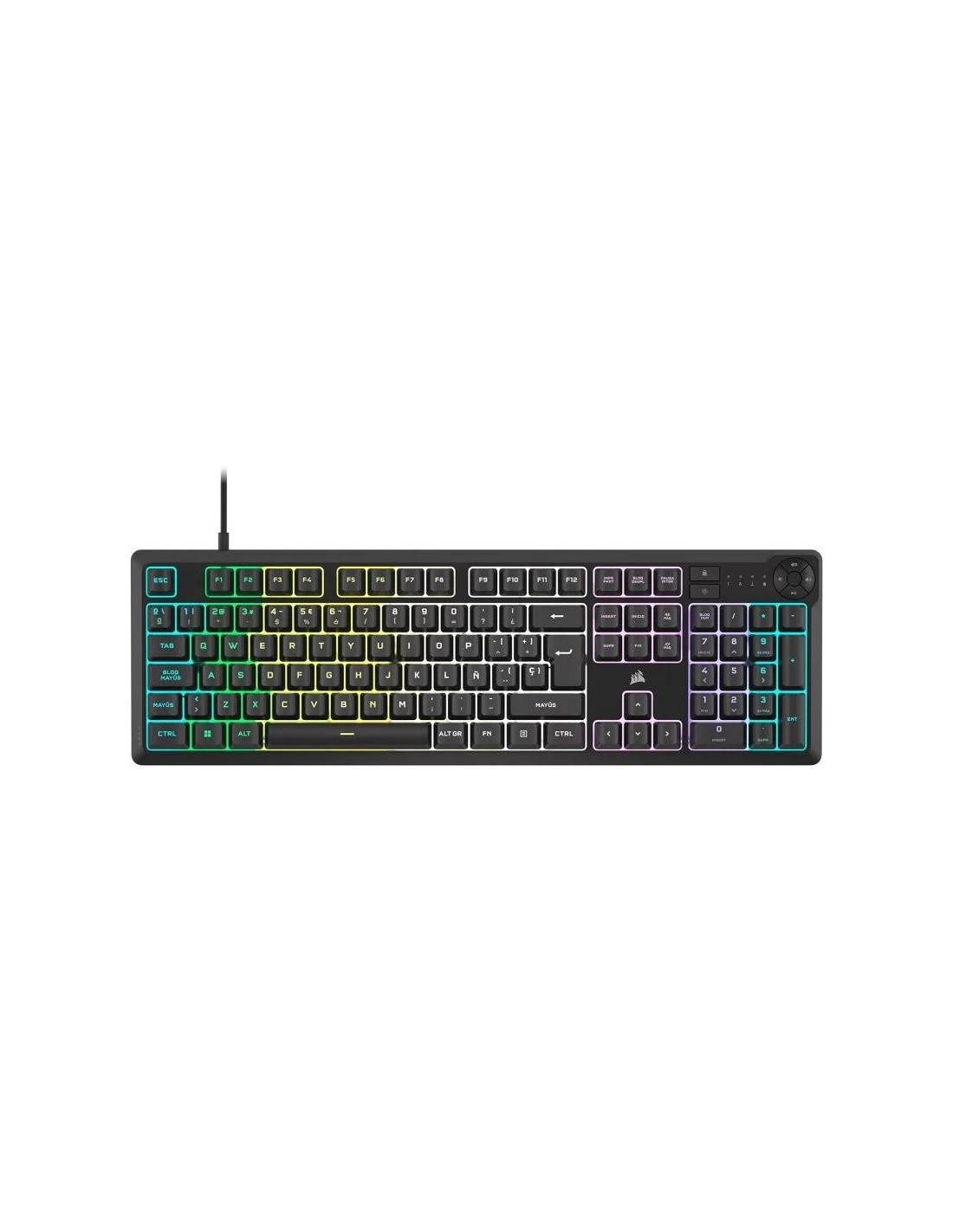 TECLADO GAMING CORSAIR K55 USB ICUE BLACK