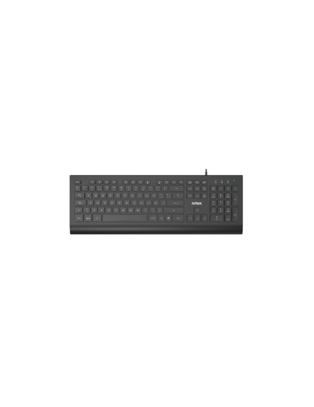 Nilox NXKBE000014 teclado USB EspaÃ±ol Negro