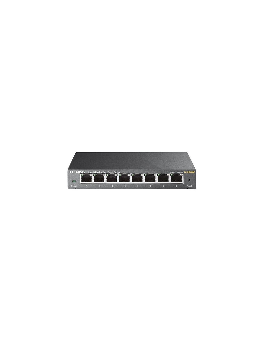 SWITCH TP-LINK GIGABIT 8 PUERTOS TL-SG108E METALICO SEMIGESTIONABLE