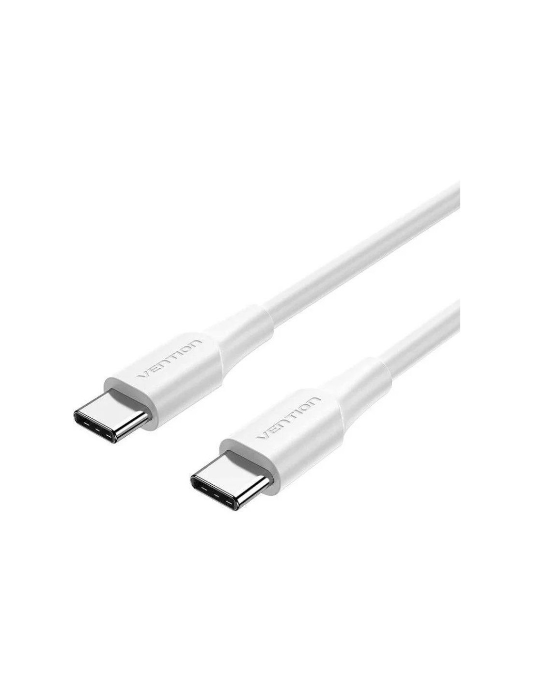 CABLE USB 3A TIPO USB-C/M-C/M WHITE 480MBPS 1M VENTION