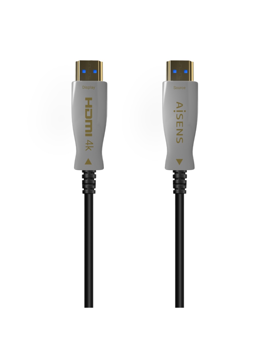 AISENS Cable HDMI V2.0 AOC Premium Alta Velocidad / Hec 4K@60Hz 4:4:4 18Gbps, A/M-A/M, Negro, 100m