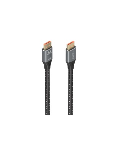 AISENS Cable DisplayPort V2.1 16K@60Hz 80 Gbps, DP/M-DP/M, Negro, 1.5m