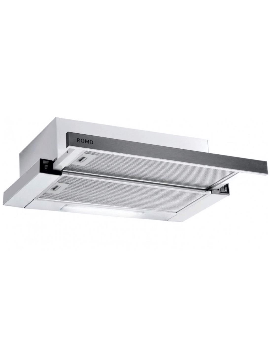 Romo RO-CE60IP Campana Doble Motor Panel Frontal Inox