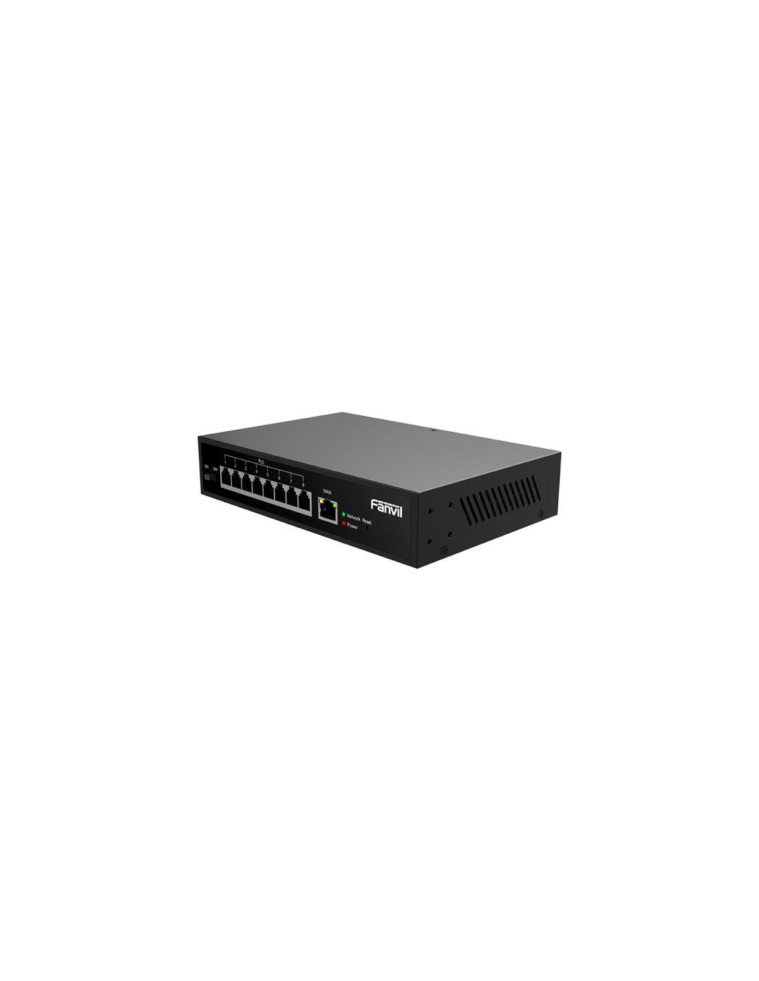 Fanvil PN8 switch No administrado Fast Ethernet (10/100) Negro