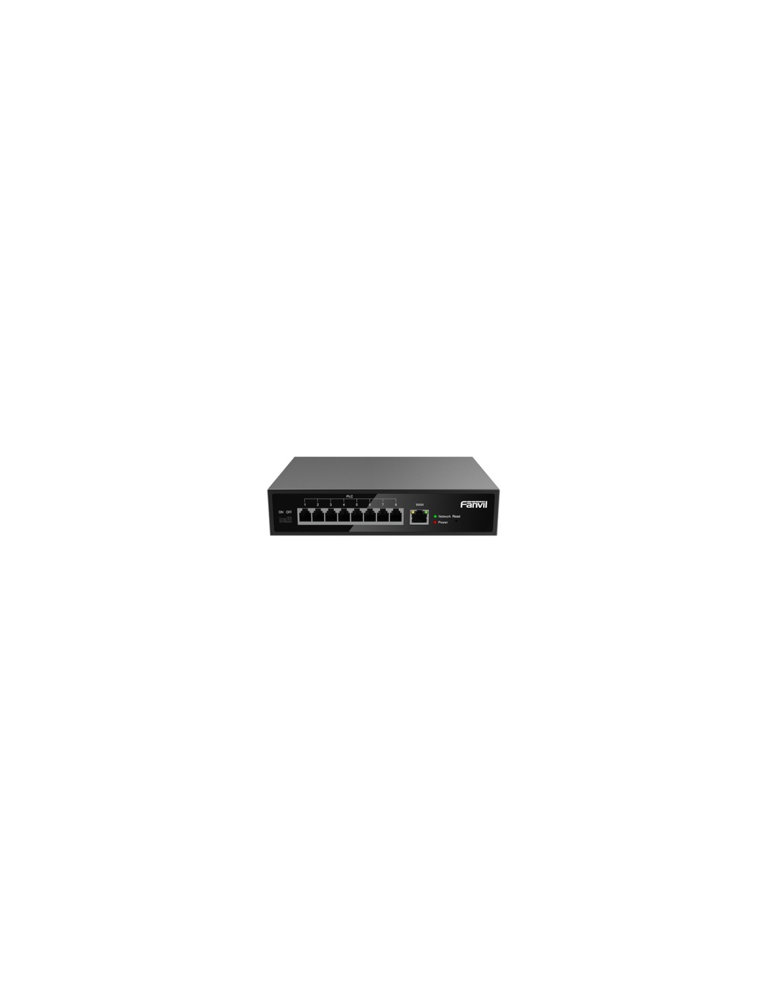 Fanvil PN8 switch No administrado Fast Ethernet (10/100) Negro