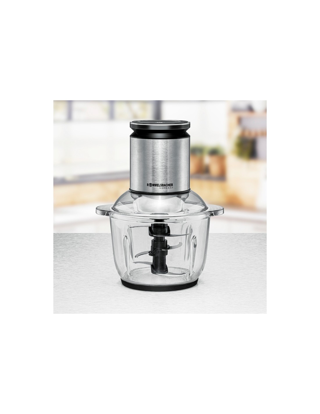 Rommelsbacher MZ 600 picadora elÃ©ctrica de alimentos 2 L 600 W Negro, Acero inoxidable