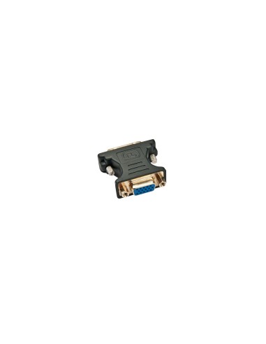 Lindy 41199 cambiador de género para cable VGA DVI-I Negro, Oro