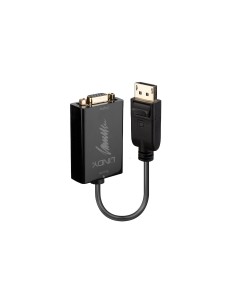 Lindy 41006 adaptador de cable de vÍ­deo 0,15 m VGA (D-Sub) DisplayPort Negro