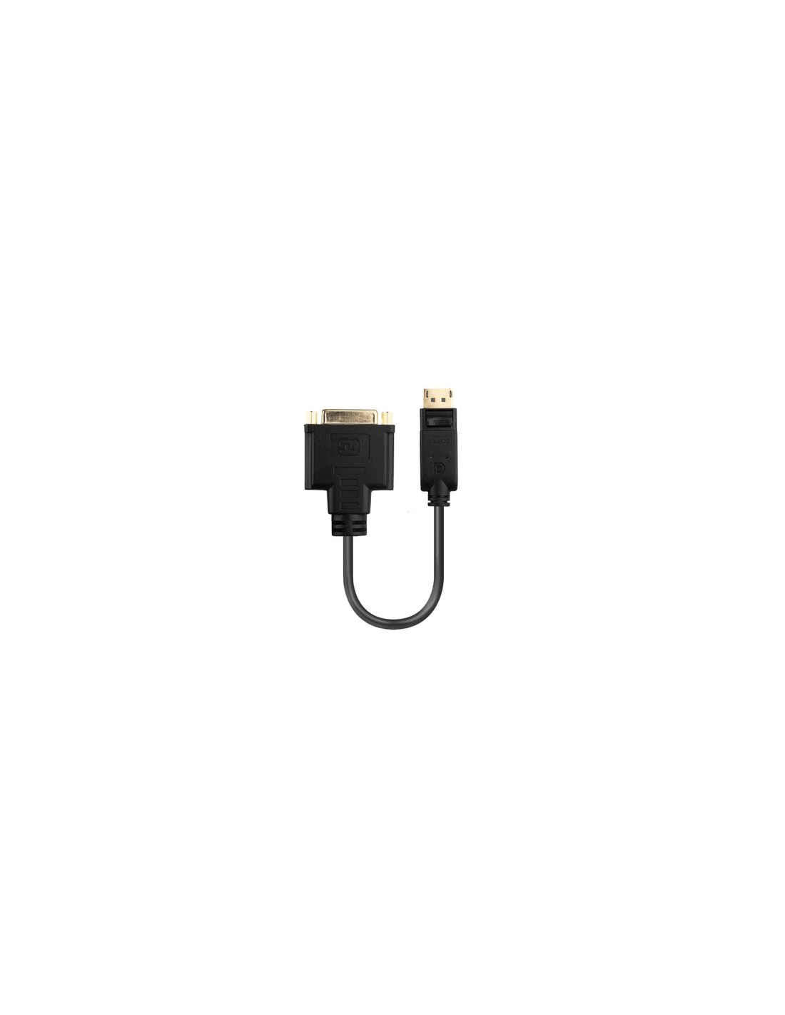 Lindy 41004 adaptador de cable de vÃÂ­deo 0,15 m DisplayPort DVI-D Negro