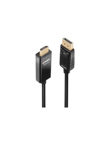Lindy 40926 adaptador de cable de vÍ­deo 2 m DisplayPort HDMI tipo A (Estándar) Negro