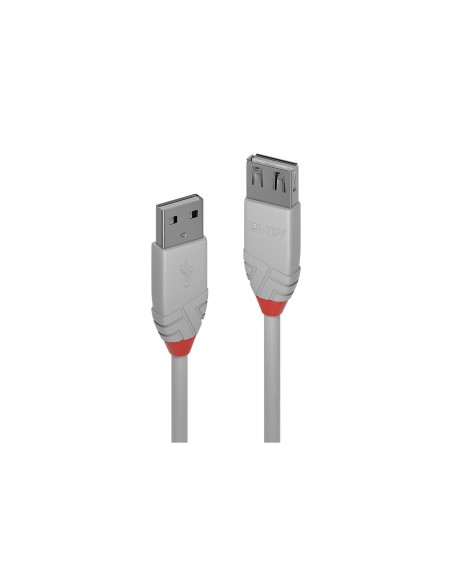 Lindy 36712 cable USB USB 2.0 1 m USB A 0,48 Gbit/s Gris