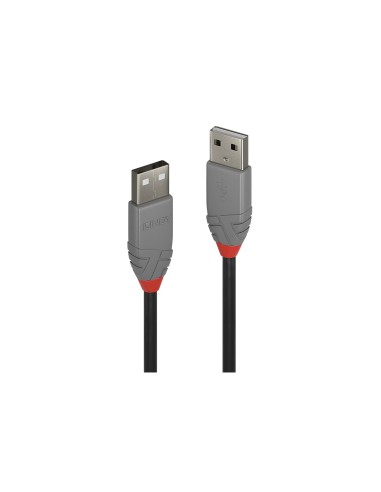 Lindy 36694 cable USB USB 2.0 3 m USB A 0,48 Gbit/s Negro, Gris