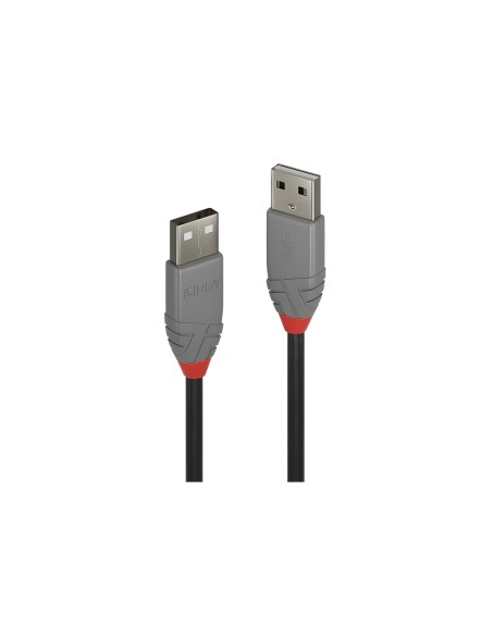 Lindy 36694 cable USB USB 2.0 3 m USB A 0,48 Gbit/s Negro, Gris