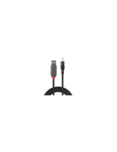 Lindy 70265 cable de transmisión Negro 1,5 m USB A EIAJ-01 (2.5 mm, 2