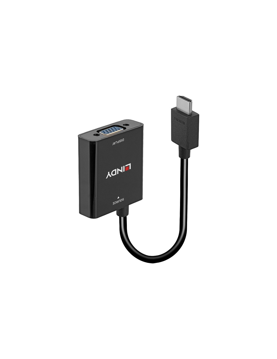 Lindy 38291 adaptador de cable de vÃÂ­deo 0,1 m HDMI tipo A (EstÃ¡ndar) VGA (D-Sub) Negro
