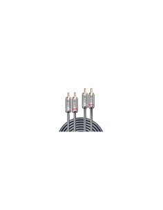 Lindy 35345 cable de audio 1 m 2 x RCA Antracita 2