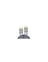 Lindy 35345 cable de audio 1 m 2 x RCA Antracita