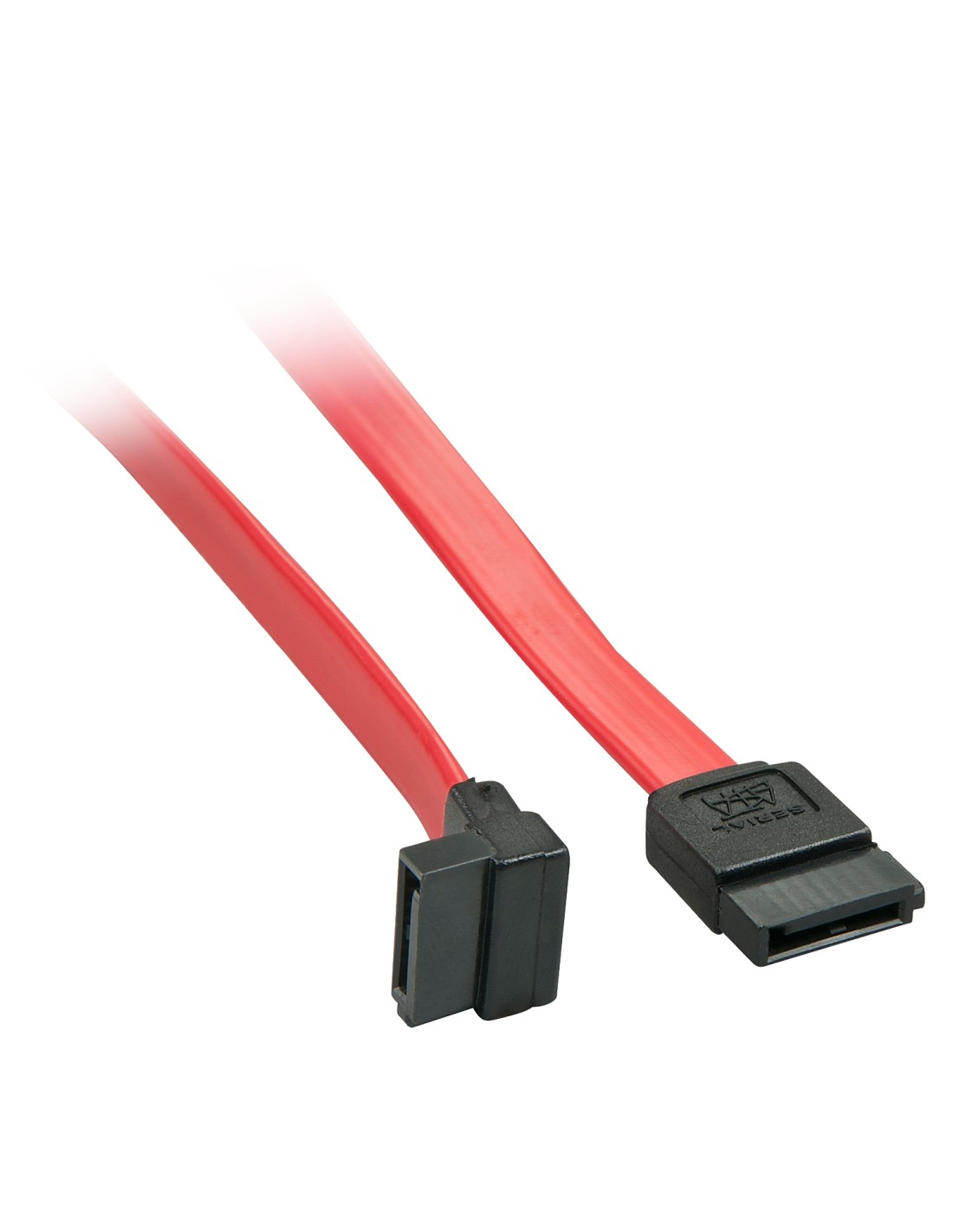 Lindy 33351 cable de SATA 0,5 m SATA 7-pin Negro, Rojo