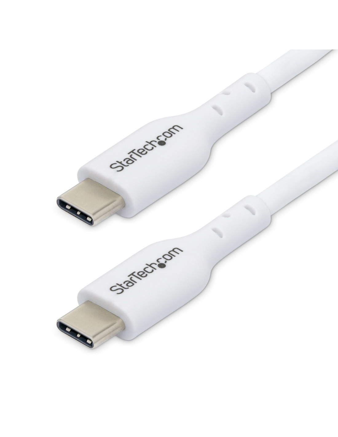 StarTech.com Cable de Carga USB-C Blanco de 1m - Cable UCB Tipo C de Carga para Ordenador PortÃ¡til - PD de 60W 3A - Cable de Tr