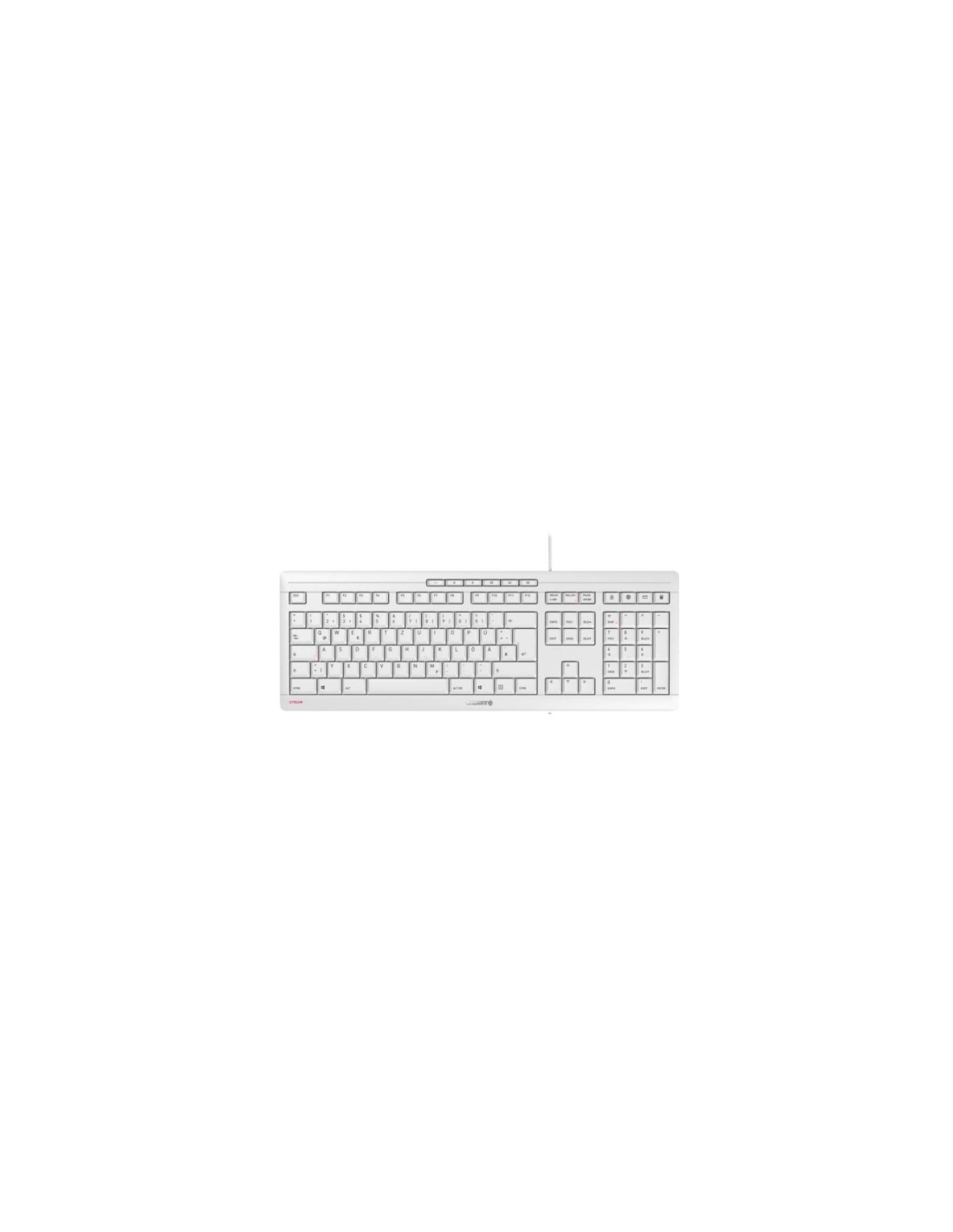 CHERRY JK-8500 teclado USB QWERTZ AlemÃ¡n Blanco