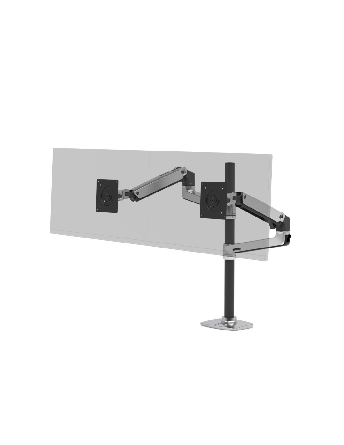 Ergotron LX Series LX Dual Stacking Arm Tall Pole 101,6 cm (40") Abrazadera Aluminio