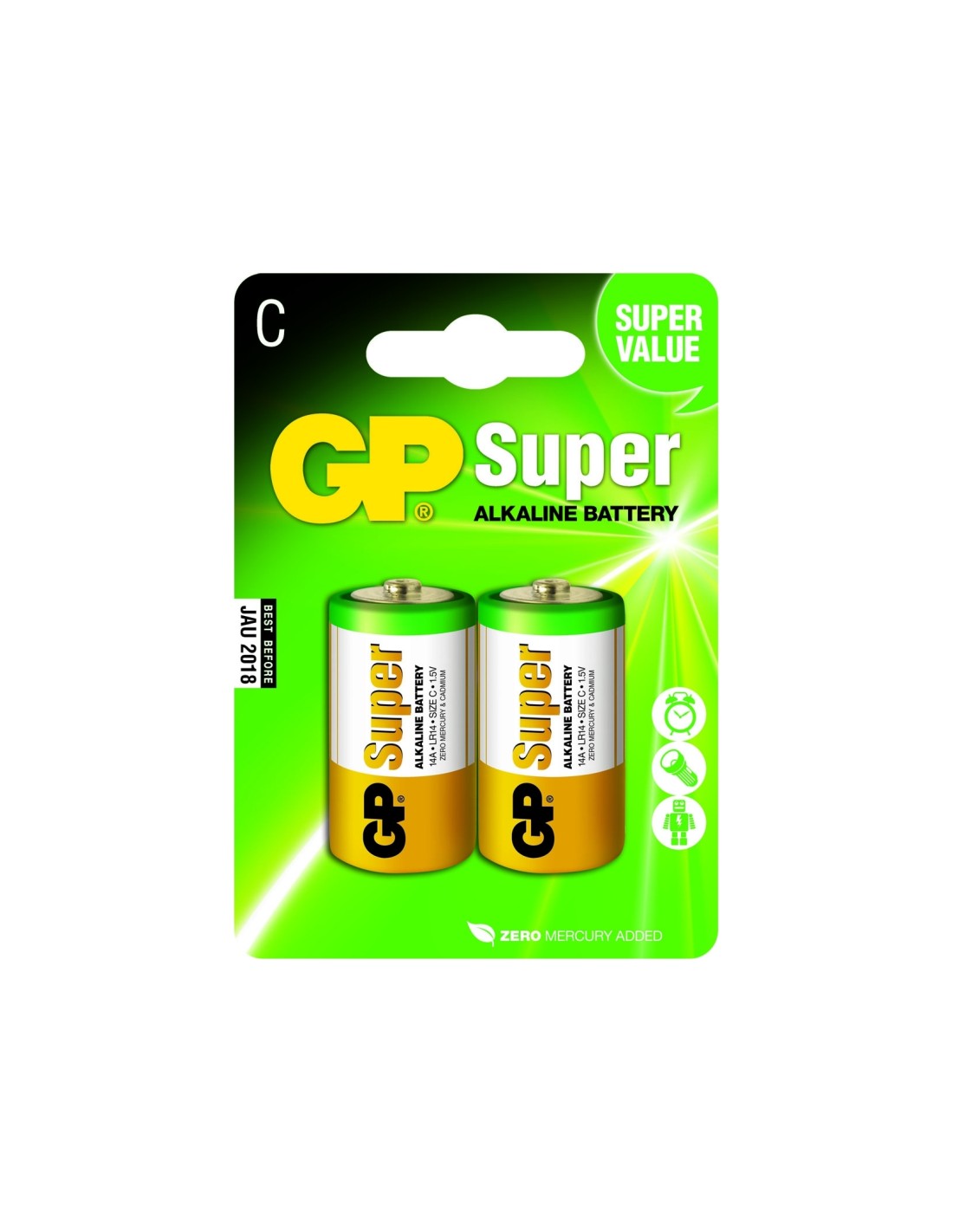 GP Batteries Super Alkaline C BaterÃ­a de un solo uso Alcalino