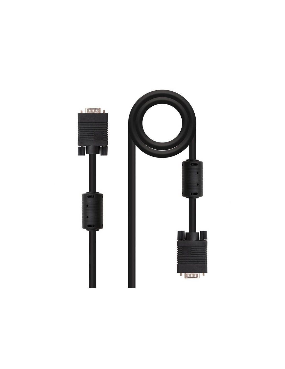 CABLE SVGA NANOCABLE HDB15M/HDB15M 10M 2 FERRITAS