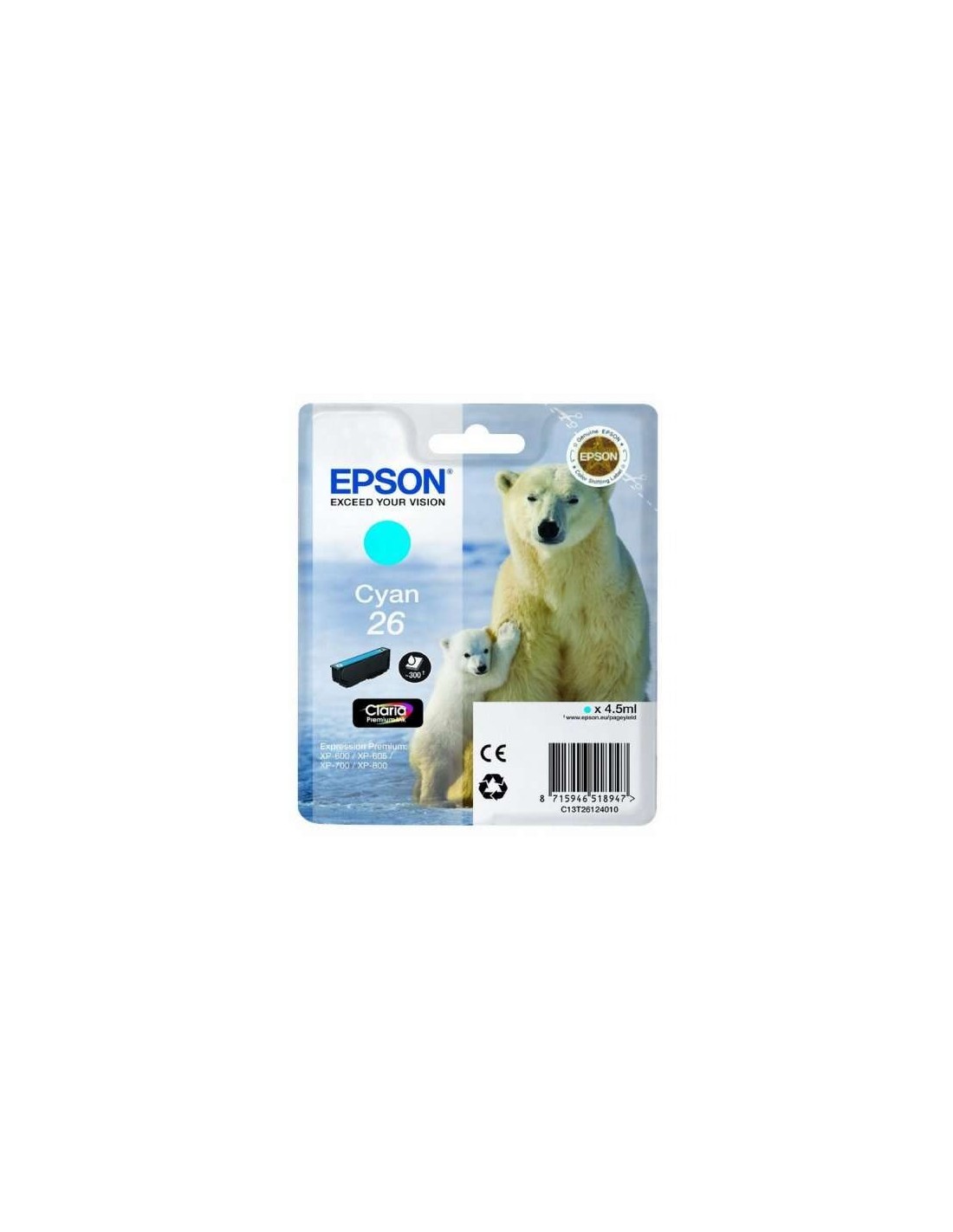 TINTA EPSON C13T26124012 T2612 CYAN