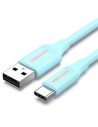 CABLE VENTION USB-A/M - USB-C/M 3A 480MBPS 60W 0.5M BLUE